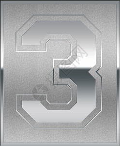 运动的3号银铸三位置地点签名或勋章闪亮的光滑图片