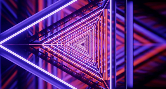 空间飞船走廊带轻光cicifi的隧道科学概念3d反射渲染数字的图片