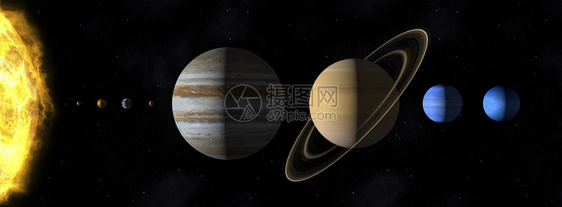 星系火太阳的3D成像图片