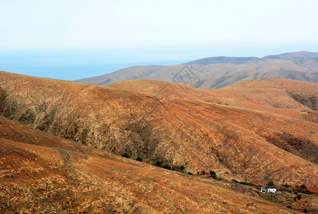 Fuerteventura岛美丽的山景风优美公园旅游图片