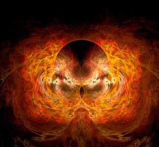 火热形象的燃烧等离子体在黑暗的空间中流动充满活力的背景燃烧等离子体在黑暗的空间中流动火焰图片