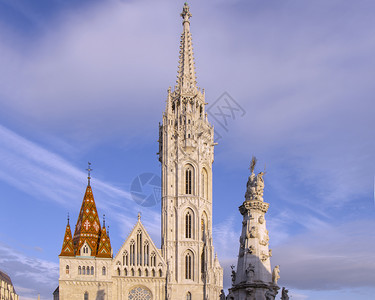 布达佩斯圣马提亚教堂匈牙利欧洲宗教的老旅行图片