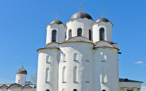 俄罗斯VelikyNovgorod亚罗斯拉夫法院圣尼古拉大教堂正统建造图片