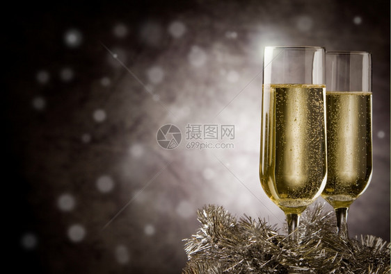 节日香槟酒图片