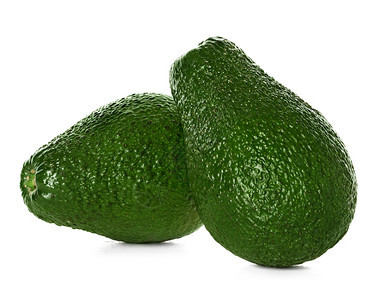 Avocado孤立在白色背景上健康多汁的棕色图片