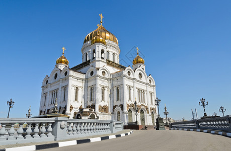 欧洲俄罗斯莫科基督救主大教堂的著名和美丽景象在俄罗斯莫科洋葱图片