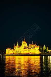 城市匈牙利议会院布达佩斯晚间匈牙利议会院布达佩斯欧洲建造图片