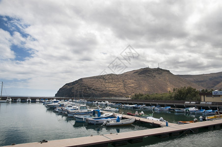 历史码头天空戈梅拉岛公园港口所有船只图片