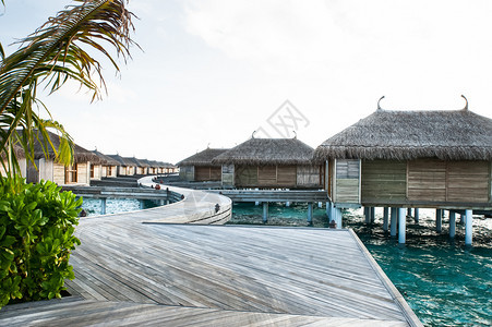 旅行采取酒店马尔代夫的水利别墅图片