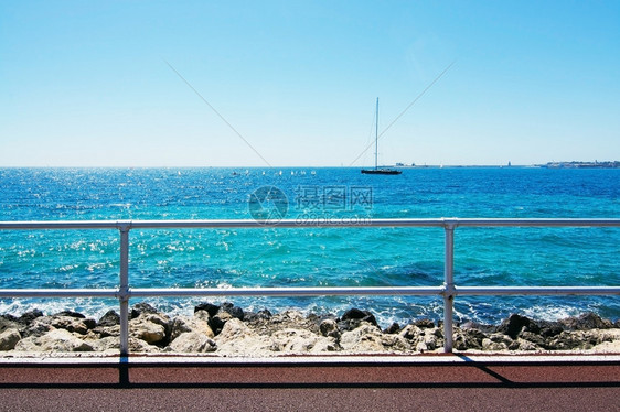 户外春天西班牙巴利阿里群岛马洛卡帕尔海围栏和帆船四月图片