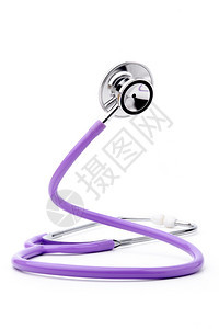 紫色听诊器背景图片