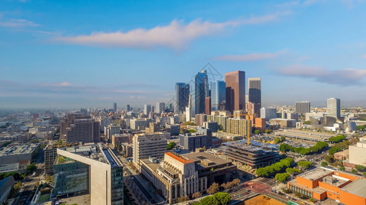 建造天空金融的美国洛杉矶市下城中心天际洛杉矶市风景图片