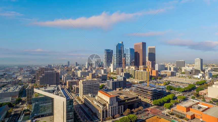 建造天空金融的美国洛杉矶市下城中心天际洛杉矶市风景图片