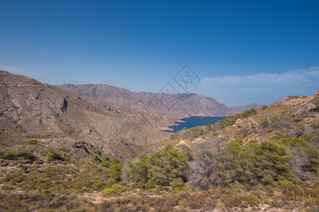 游客马萨龙西班牙穆尔亚地区卡塔赫纳湾LaAzohia山地景观卡斯蒂利托图片