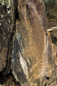 新星科阿谷的史前岩石艺术遗址是葡萄牙东北部的一个露天古石化考遗址位于上层联合国教科文组织创建图片