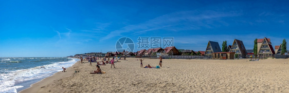 乌克兰敖德萨地区Grigoryevka村的黑海滩乌克兰奥德萨OdessaUK08921在乌克兰Grigoryevka的阳光明媚夏图片