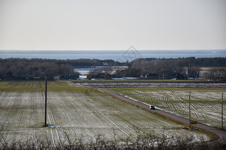 冬季在瑞典群岛奥兰SwedishIslandOland库尔曼玉米雪图片