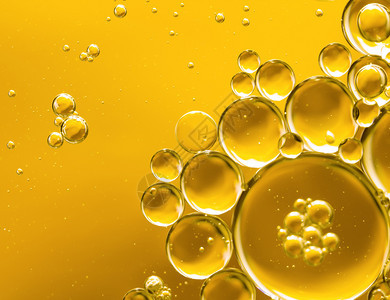 金黄泡油抽象背景雨实验室泡沫图片