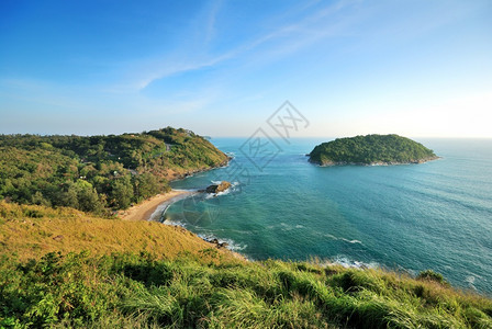 景观在普吉岛的海风高空巡视岬热带图片