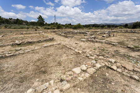 地点葡萄牙BeiraAlta的CeloricodaBeira附近罗马圣Gens考古遗址几座小型建筑所组成的小人口群形成于一小人簇图片