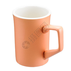 在白色背景上孤立的咖啡或茶叶用瓷粘土杯在白色背景上孤立的咖啡茶叶陶瓷粘土杯目的烹饪高岭土图片
