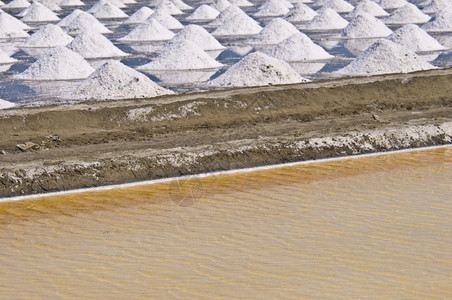 旅行泰国海岸巨大盐碱的详细内容支撑蓝色的图片