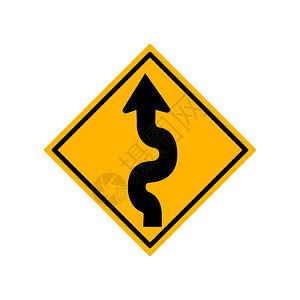 美国的手画交通标志图孤立在白色背景矢量插图上用白色背景标注折射活力象征图片