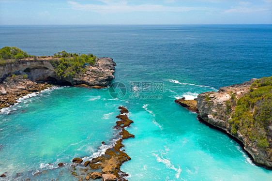 印度尼西亚巴厘岛NusaCingenanNusa蓝色的海景热带图片