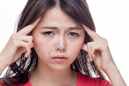 女压力人头痛手碰寺庙的女人推杆图片