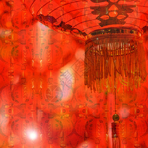 传统灯笼国新年装饰图片