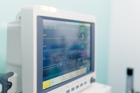 频率医院疗生命迹象监测器仪表医院展示脉冲图片