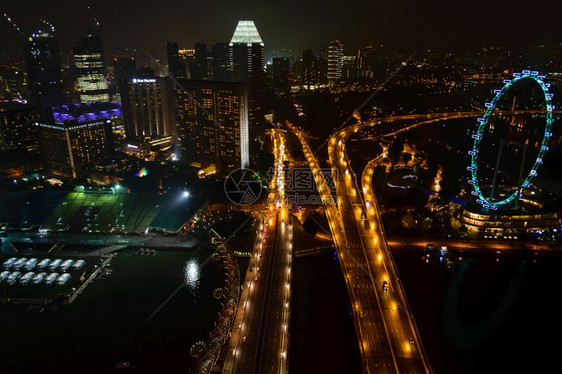 新加坡中央商业大楼和新加坡的地标2014年月8日建筑学新的海滨图片