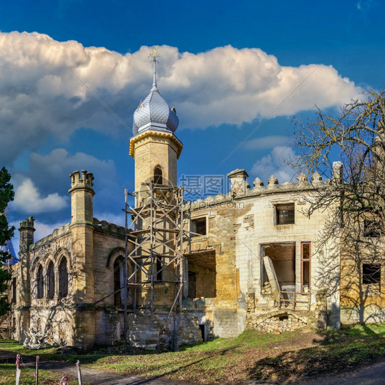 库里斯乌克兰敖德萨地区Petrovka村的Kuris庄园或Kuris城堡乌克兰遗弃Kuris庄园摩尔人彼得罗夫卡图片