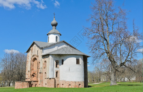 夏天文化俄罗斯VelikyNovgorod亚罗斯拉夫法院圣帕科瓦教堂图片