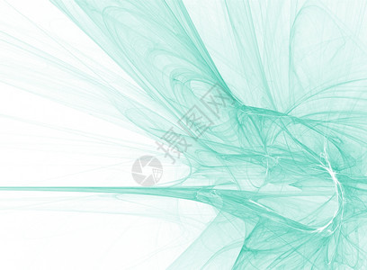 虚幻白色的上透明绿曲线的抽象折形背景抽象几何的图片