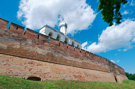 诺夫哥罗德圣索菲亚大教堂VelikyNovgorod的钟楼结石历史图片
