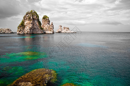 跋涉西里岛通纳拉Zingaro自然保护区意大利西里图片