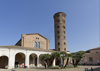 遗产拱圣ApollinareNuovo的Basilica是意大利Ravenna的一个教堂建于6世纪居住着5和6以来美丽的拜占庭马图片