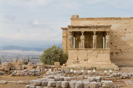 纪念碑希腊的文明雅典大都会埃雷希姆神庙的喜马拉雅图片