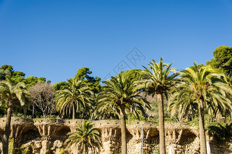 天空外部建造西班牙巴塞罗那公园游览旅景点西班牙巴塞罗那图片