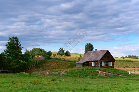 农民景观户外村的家风景图片