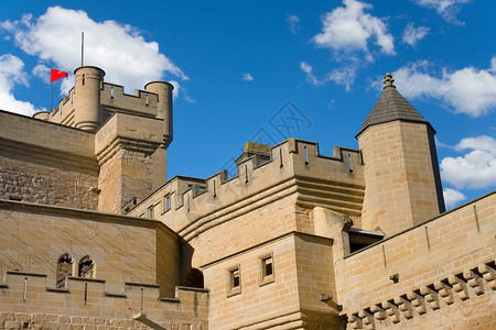 堞历史的命运西班牙纳瓦拉奥利特城堡图片