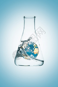 资源海浪股票3D地球在一瓶酒中的波下交接图片