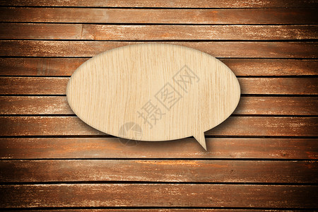 聊天放木材背景柴的反言词泡沫象征图片