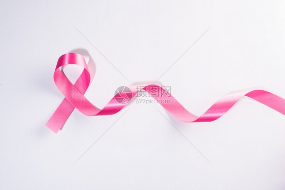 白上粉色丝带癌标志白的活动漩涡图片