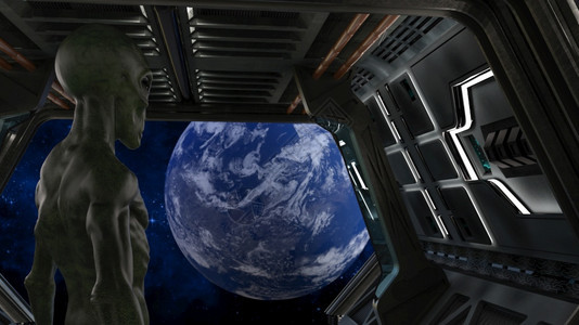 3D在太空船中制造幻想异国人3D在宇宙飞船中制造幻想异国人远的小说身体图片