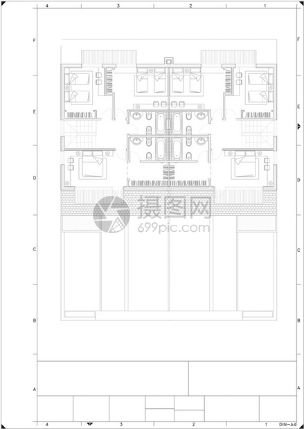 起草白色背景建筑项目的一部分计划关于白背景的建筑项目一种画图片