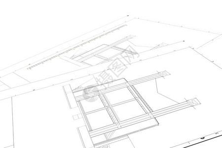 技术的工程师纸白色背景建筑项目的一部分计划关于白背景的建筑项目图片