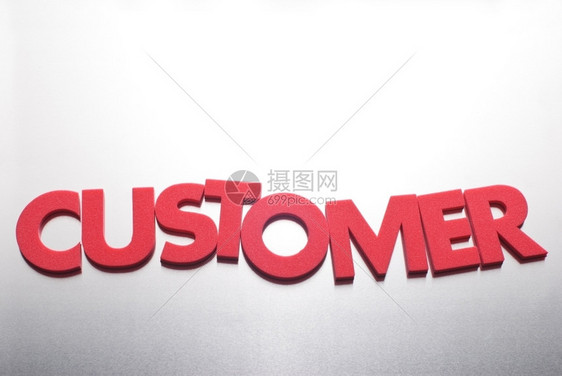 象征金属背景上的顾客名词一系列商业汇的一部分关于金属背景的客户名词白色办公室图片