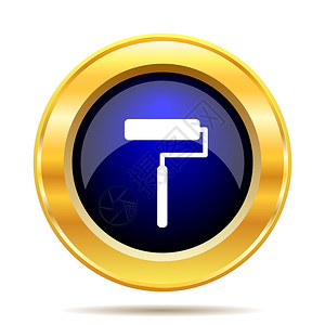 建造乐器涂层白色背景上的滚动图标互联网按钮图片素材